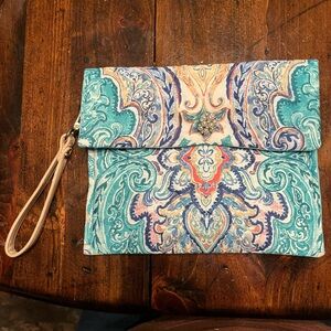 Handmade  Multicolor Clutch Wristlet